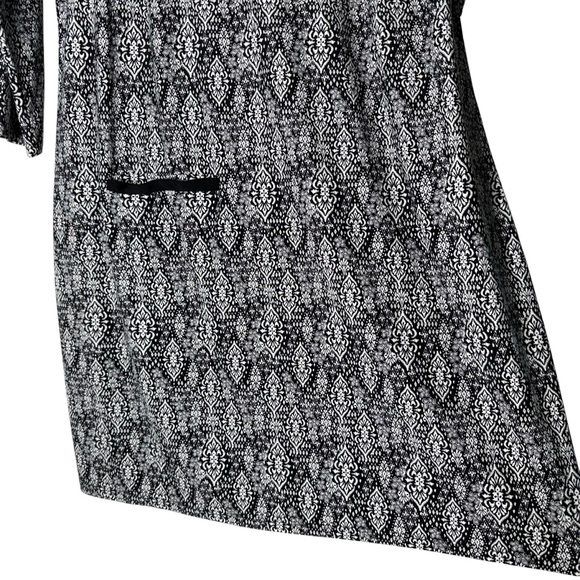 Cabana Life Cabana Shift Dress UPF 50 Black White Size 1X - Picture 5 of 10